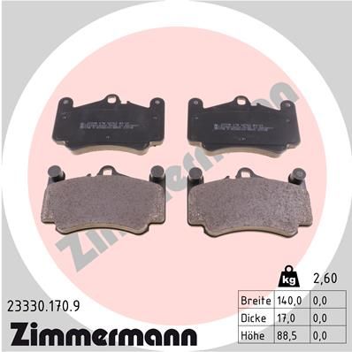 Brake Pad Set, disc brake 23330.170.9