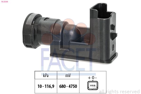 FACET 10.3330 - Drucksensor, Bremskraftverst&auml;rker
