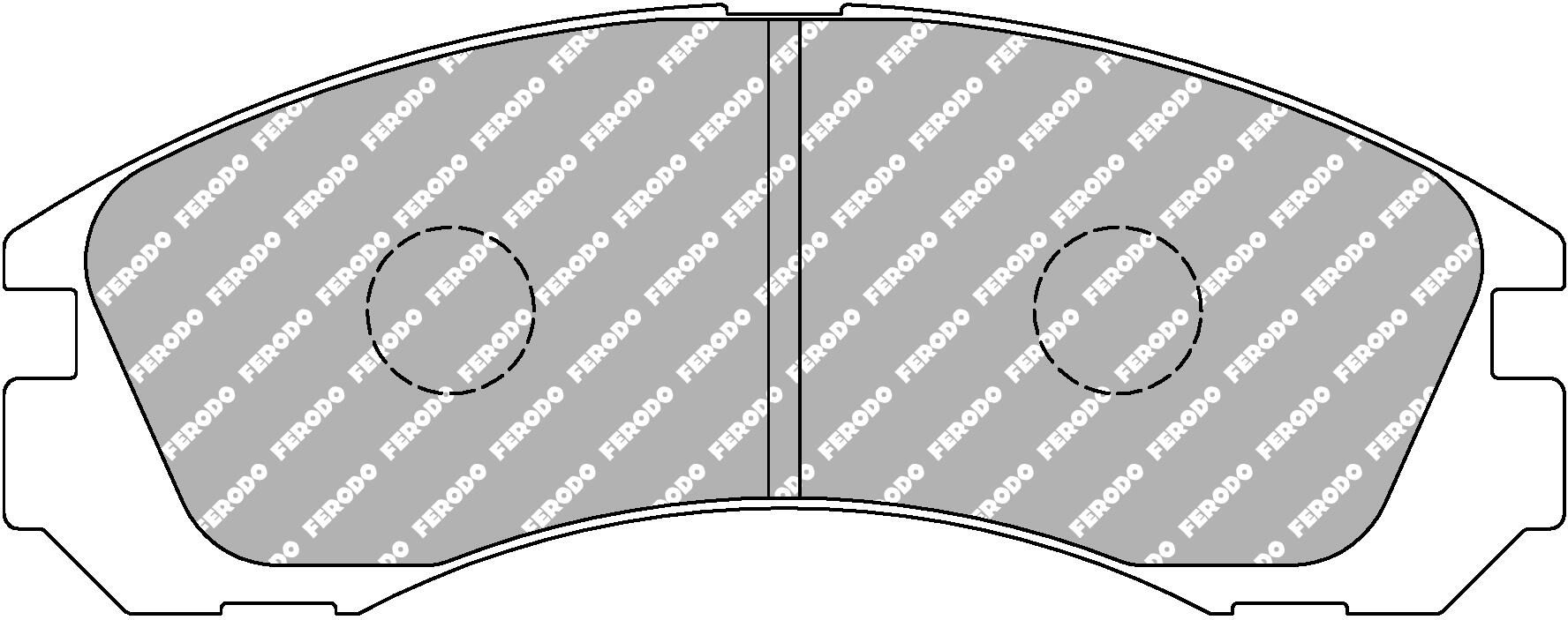 FERODO RACING FCP765H - Bremsbelagsatz, Scheibenbremse DS2500