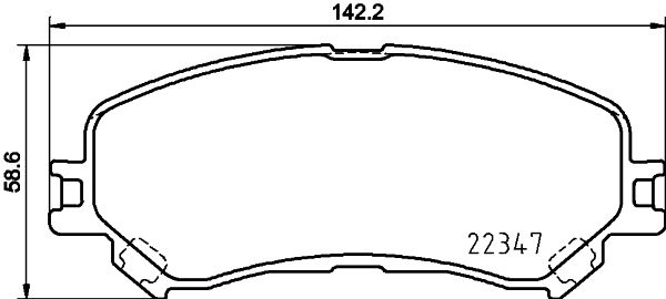 Brake Pad Set, disc brake 8DB 355 025-081