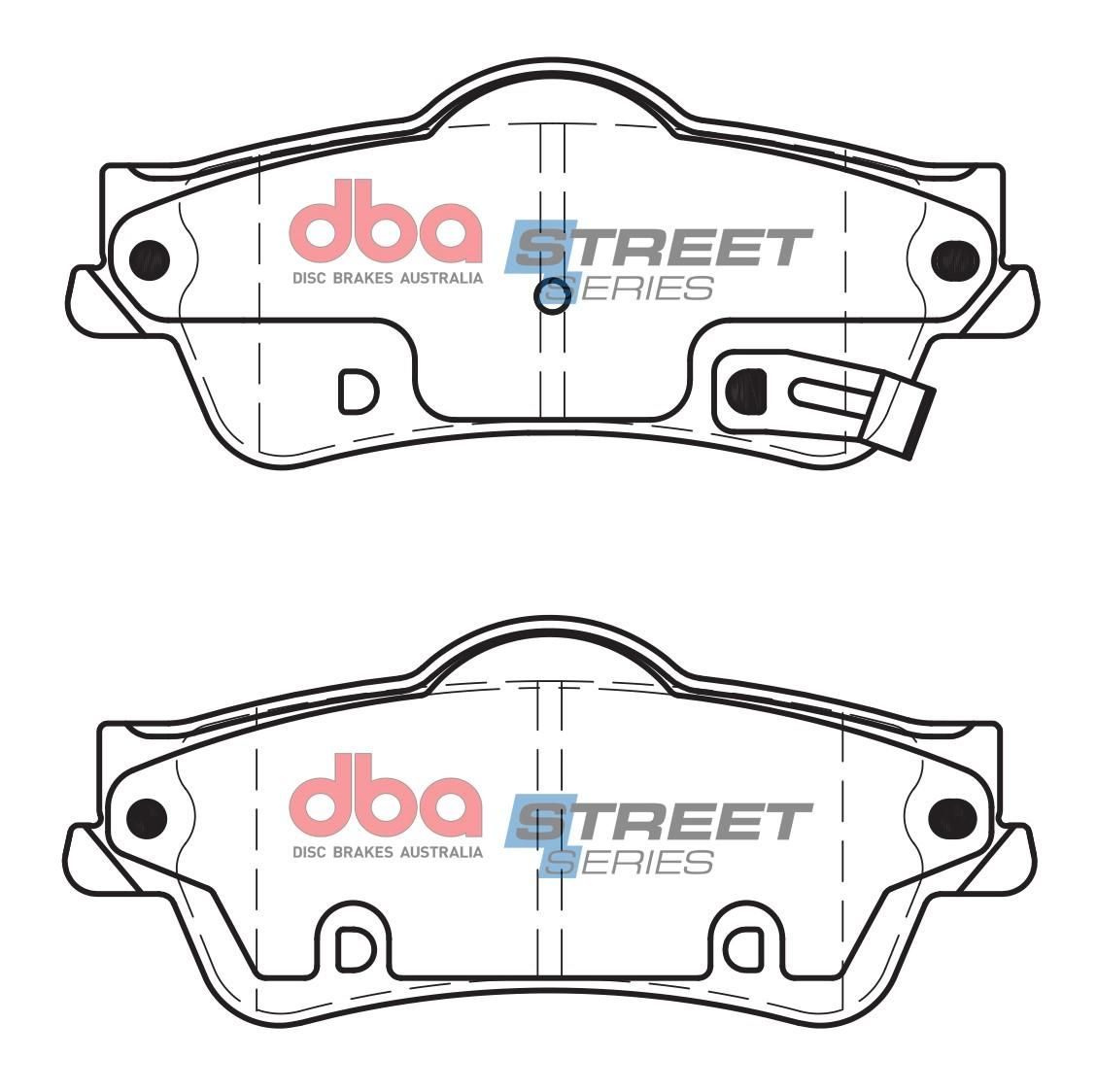 DBA SS STREET SERIES BRAKE PADS [ Holden Commodore VF / 2013-17 R  ] - TecDoc Only