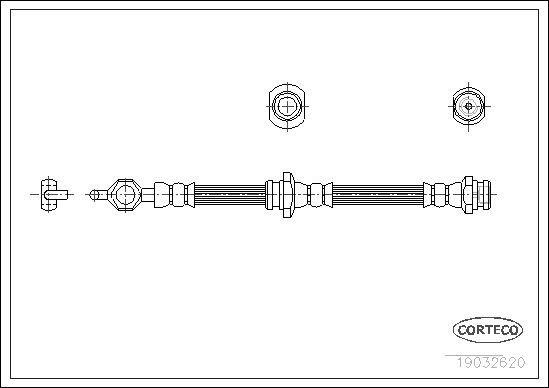 FLEXIBLE DE FREIN ISUZU TROOPER  0705