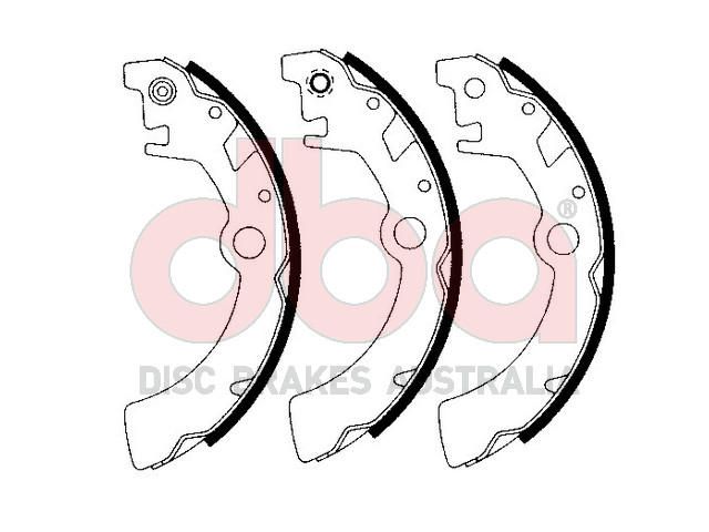 Street Series Brake Shoes [Suzuki Wagon R 180mm] - TecDoc Only