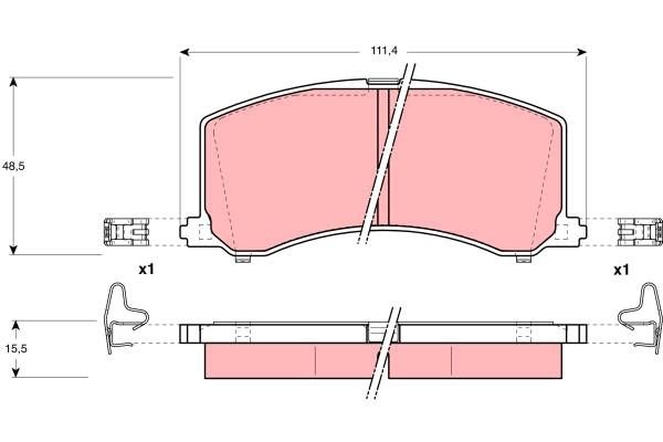 TRW DISC BRAKE PADS - TecDoc Only