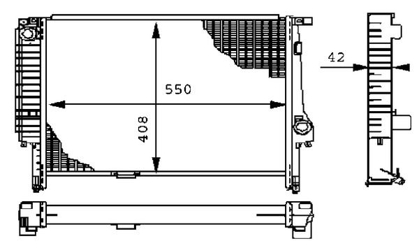 Radiador, refrigeración del motor