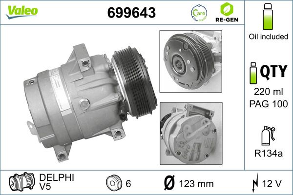 Compressor, air conditioning 699643