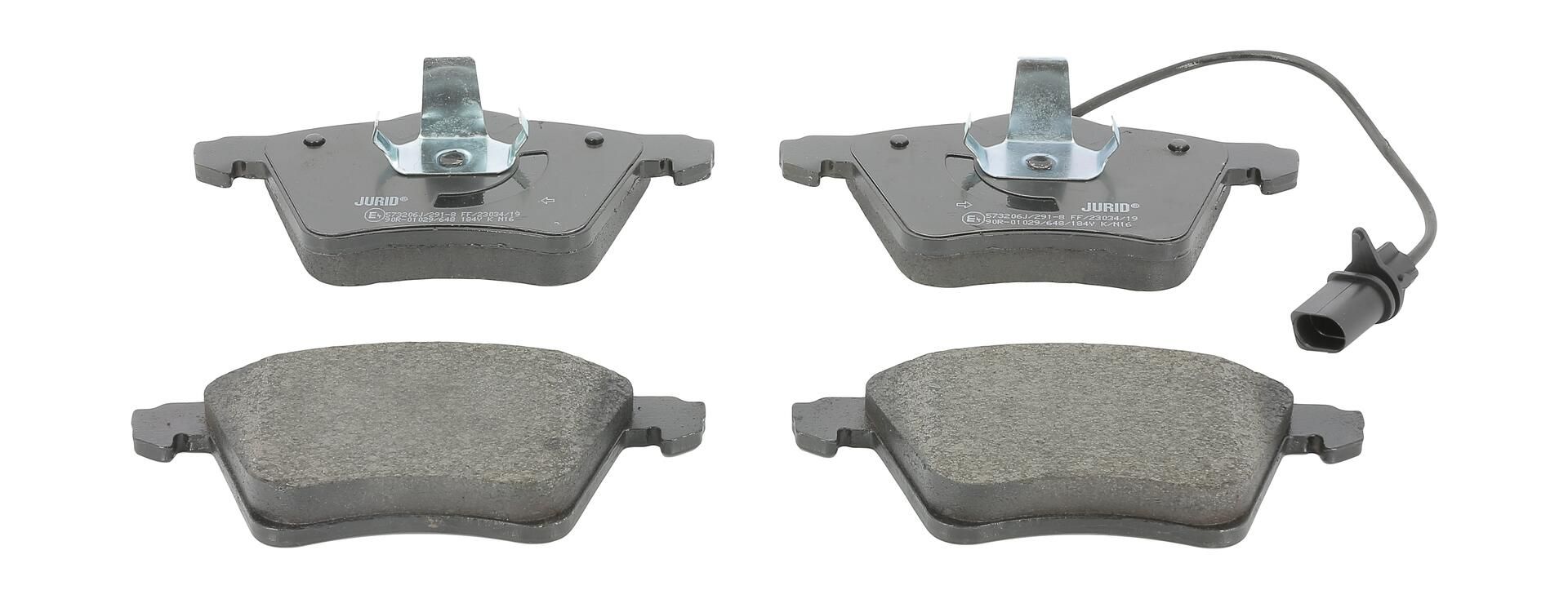 Bremsbelagsatz, Scheibenbremse