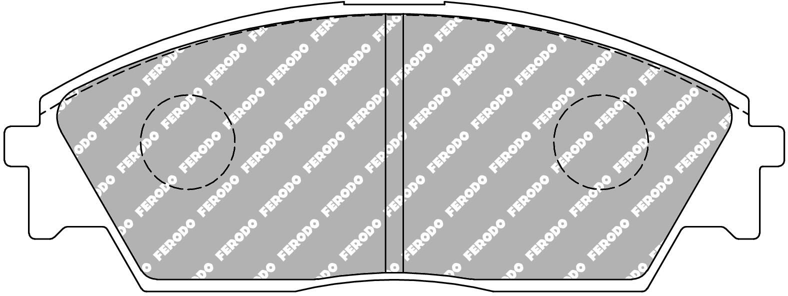 FERODO RACING FCP598H - Bremsbelagsatz, Scheibenbremse DS2500