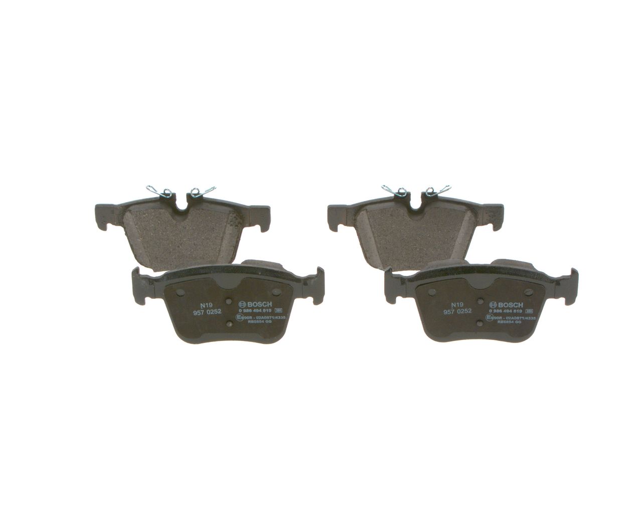 BOSCH 0 986 494 819 Brake Pad Set, disc brake
