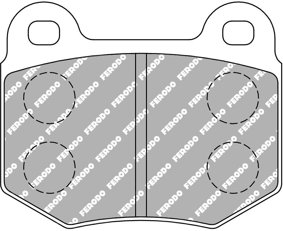 FERODO RACING FCP448R - Bremsbelagsatz, Scheibenbremse DS3000