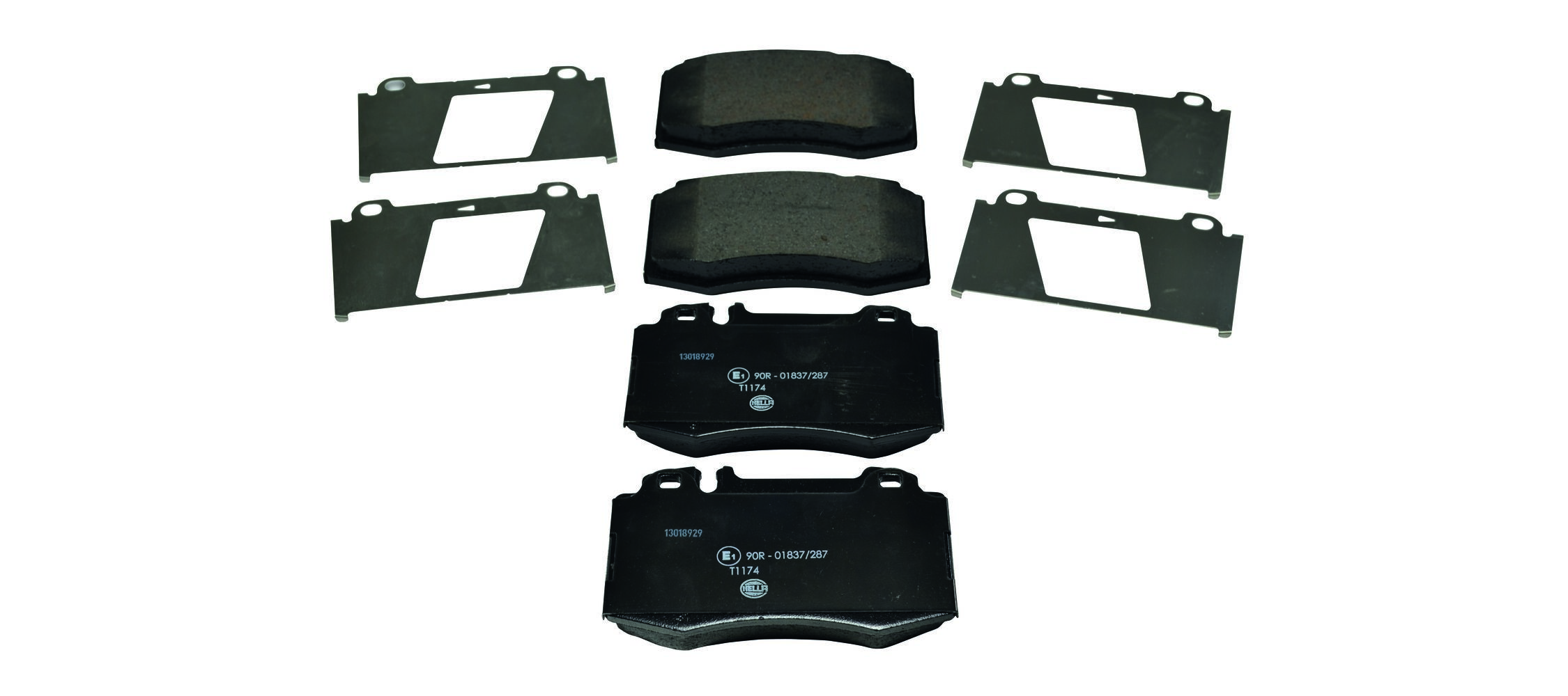 HELLA 8DB 355 008-691 - Bremsbelagsatz, Scheibenbremse