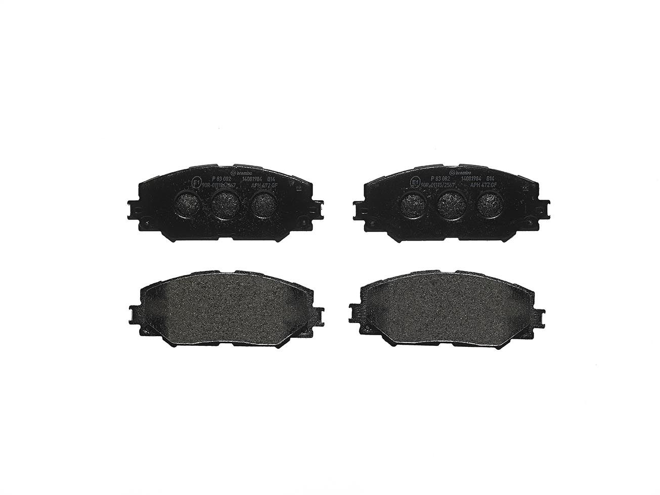 BREMBO P 83 082 - Bremsbelagsatz, Scheibenbremse PRIME LINE