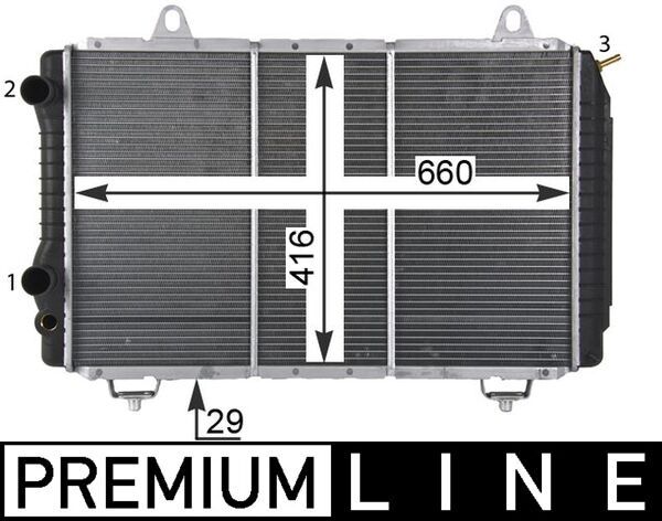Radiador, refrigeración del motor