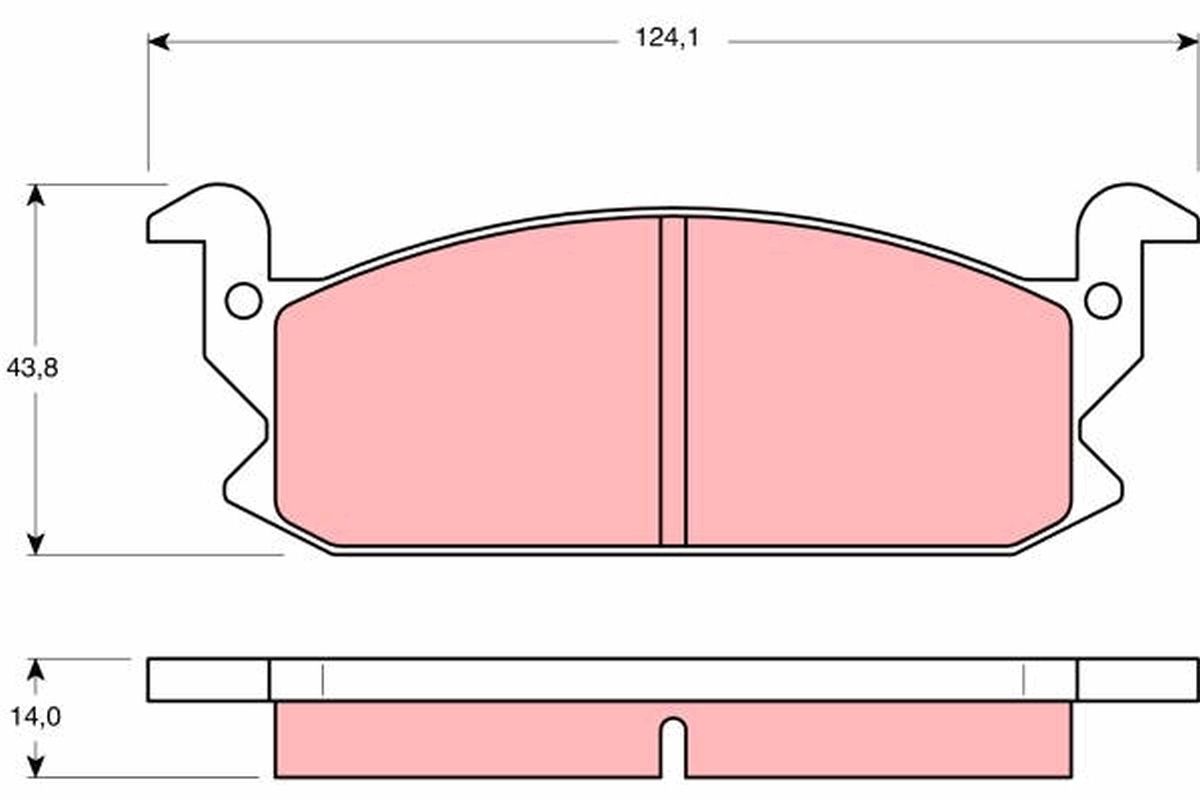 TRW DISC BRAKE PADS - TecDoc Only
