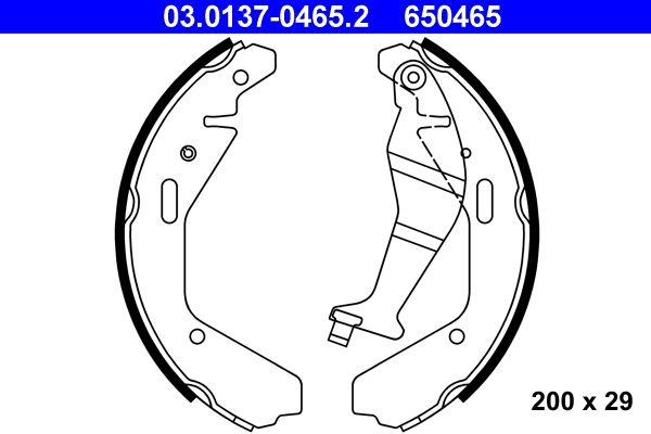 Brake Shoe Set 03.0137-0465.2