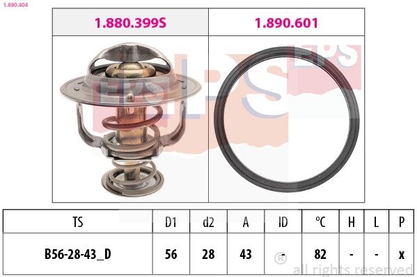 Термостат, охлаждающая жидкость 1.880.404