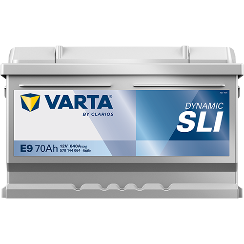 VARTA Dynamic SLI E9 | 12V 70Ah 640A | Autobatterie