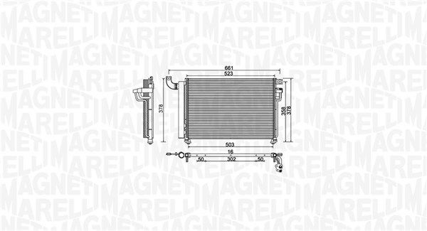 350203982000 MAGNETI MARELLI kondenzátor, klíma