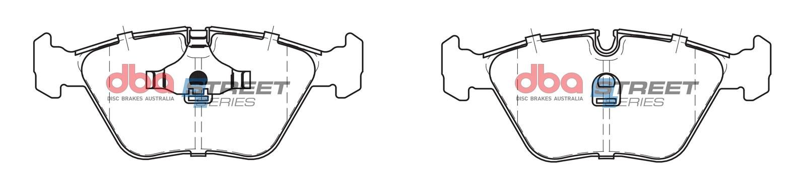 DBA SS STREET SERIES BRAKE PADS [ Jaguar 1990-2003 F ] - TecDoc Only