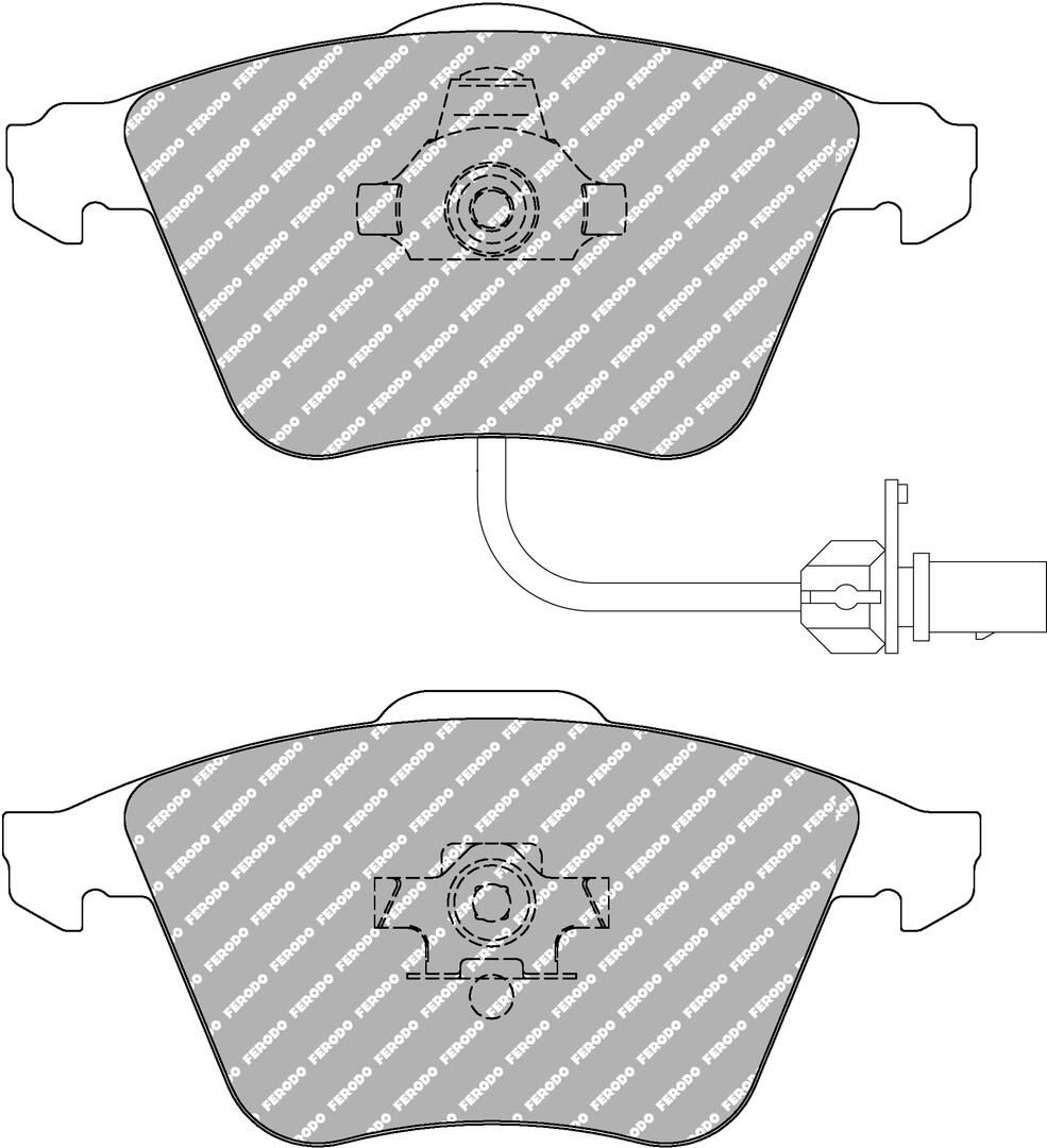 FERODO RACING FDS1629 - Bremsbelagsatz, Scheibenbremse DS PERFORMANCE