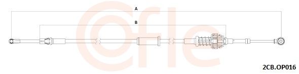 COFLE 92.2CB.OP016 - Seilzug, Schaltgetriebe