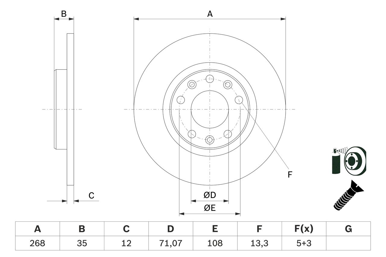 Brake Disc 0 986 479 E94