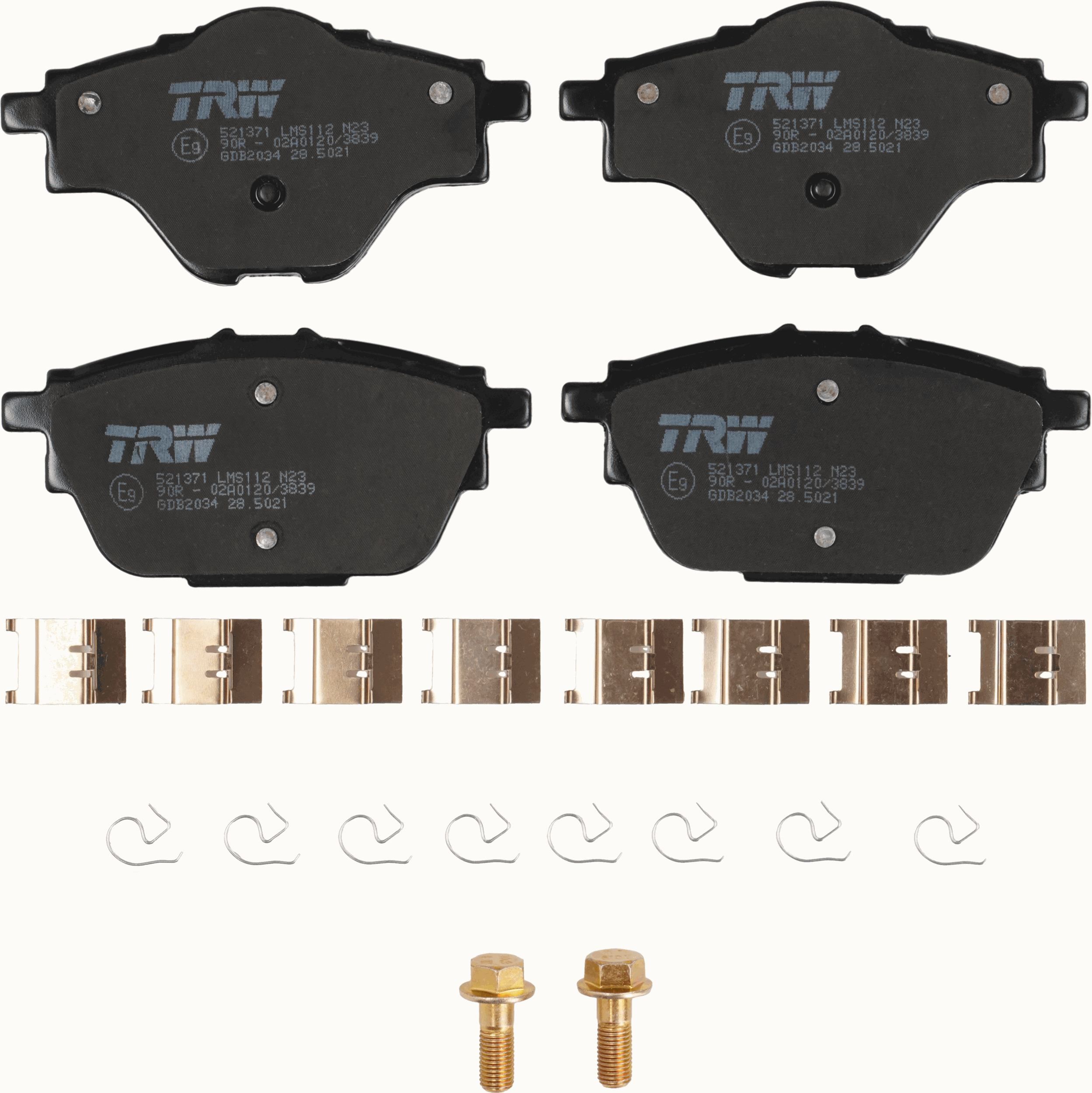 TRW DISC BRAKE PADS - TecDoc 2