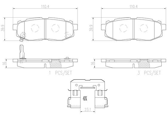 SUBARU OUTBACK BR 09-12 (RR) - TecDoc 1