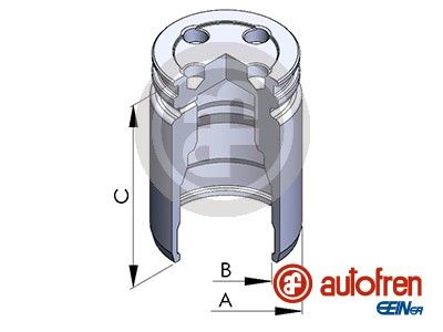 Piston, brake caliper D025241