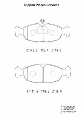 PLAQUETTES 141 MM  .