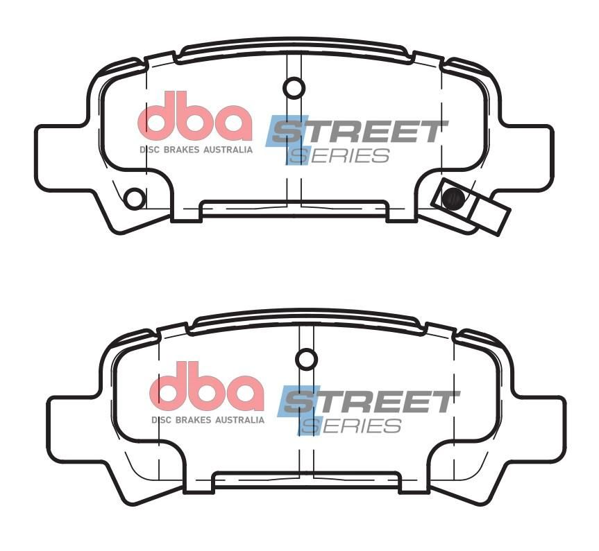 DBA SS STREET SERIES BRAKE PADS [ Subaru 1997-2003 R ] - TecDoc Only