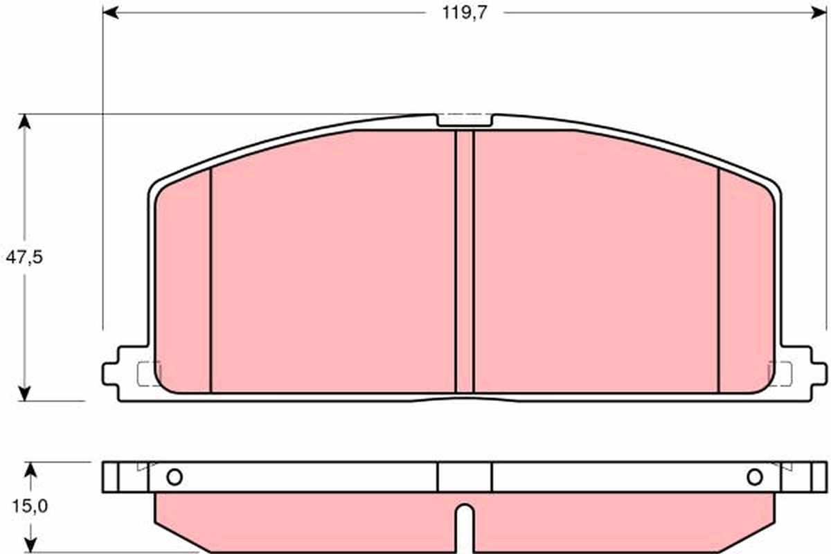 Brake Pad Set, disc brake GDB3184