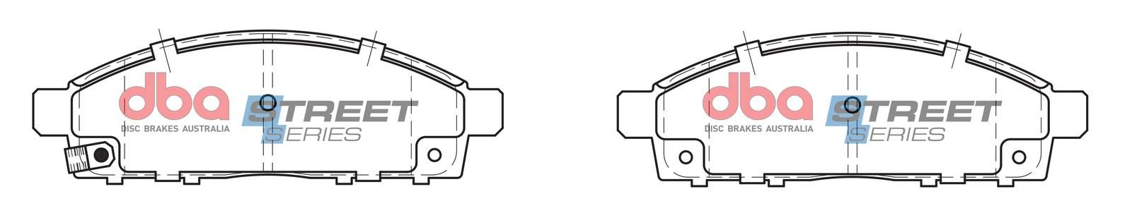 DBA SS STREET SERIES BRAKE PADS [ Mitsubishi 2005-2014 F ] - TecDoc Only