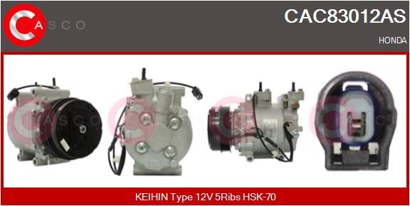 CAC83012AS CASCO Brand New HQ kompresszor, klíma