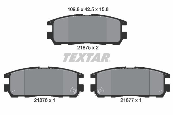 Brake Pad Set, disc brake 2187501