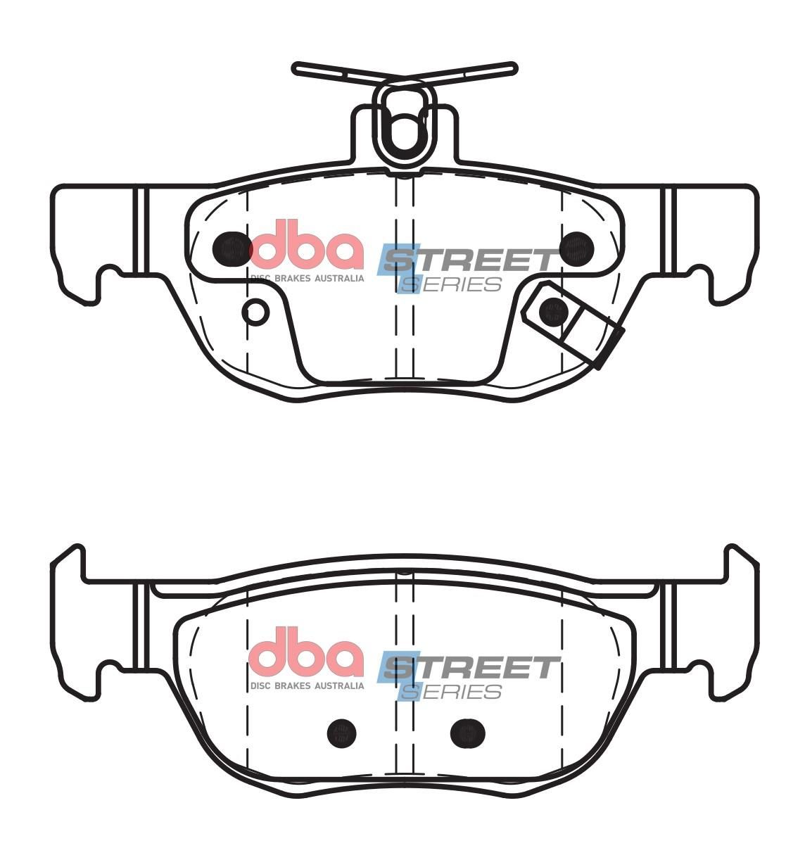 DBA SS STREET SERIES BRAKE PADS [ Mazda 3 BP 2019 -> R ] - TecDoc Only