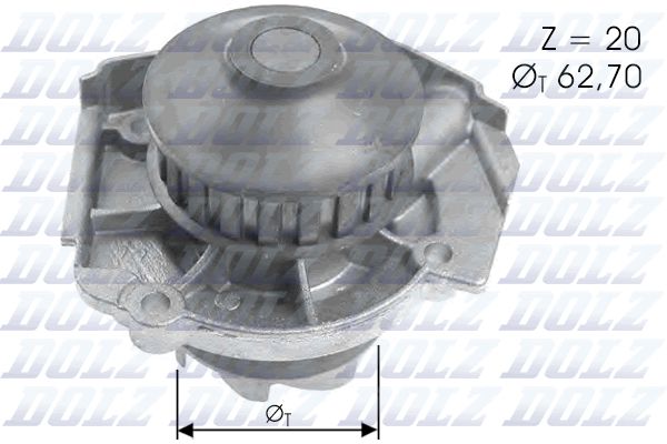 Water Pump, engine cooling S361