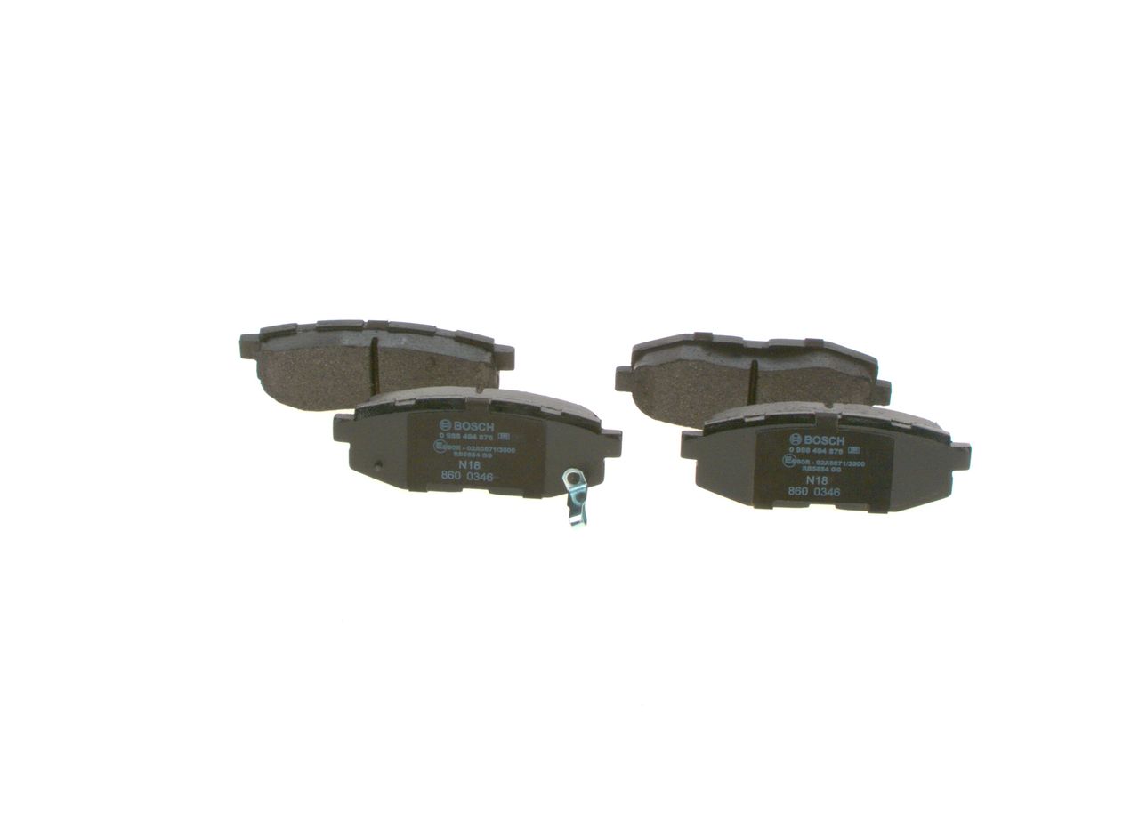 Brake Pad Set, disc brake 0 986 494 876