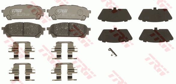 TRW DISC BRAKE PADS - TecDoc 2