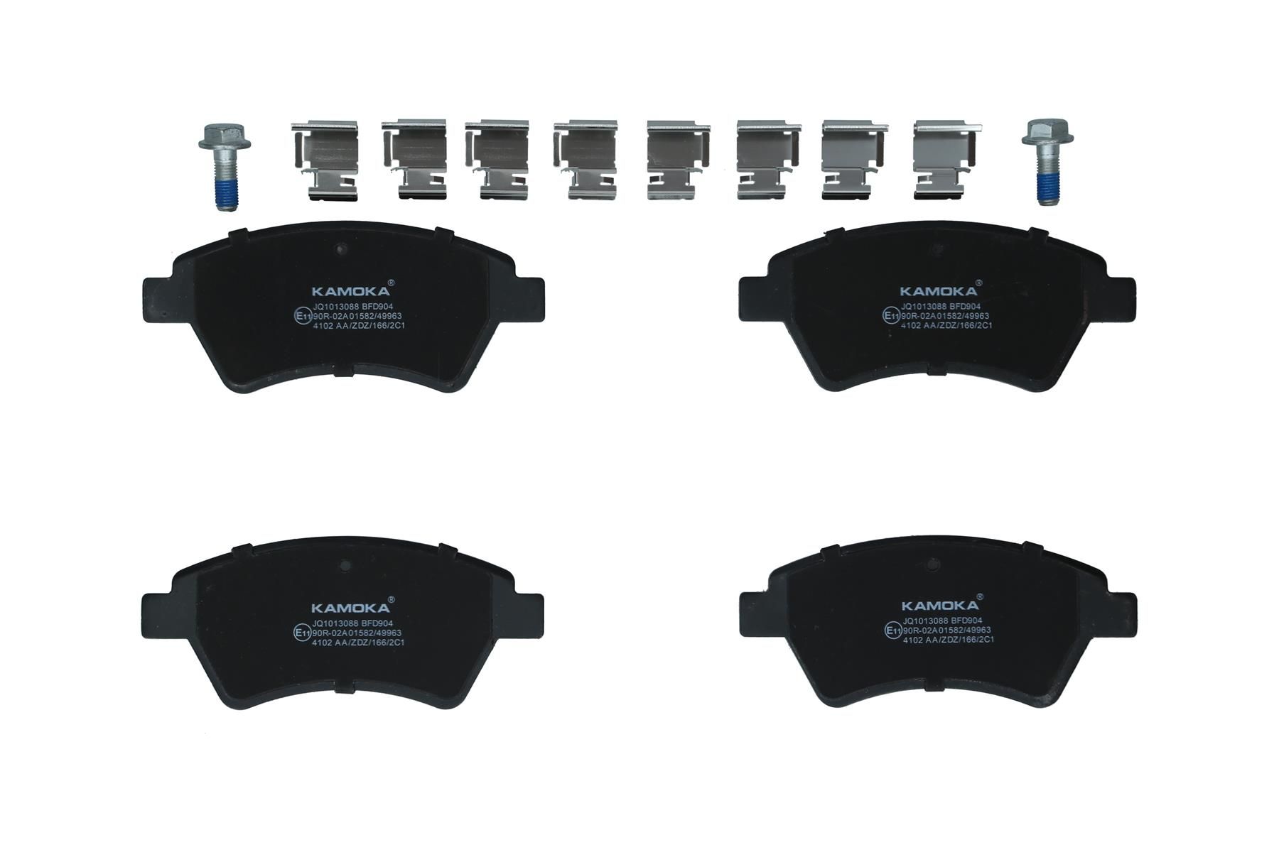 KAMOKA JQ1013088 - Bremsbelagsatz, Scheibenbremse