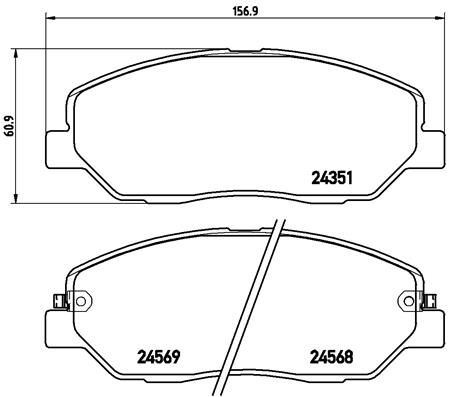 Brake Pad Set, disc brake P 30 036