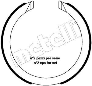 METELLI 53-0483 - Bremsbackensatz, Feststellbremse