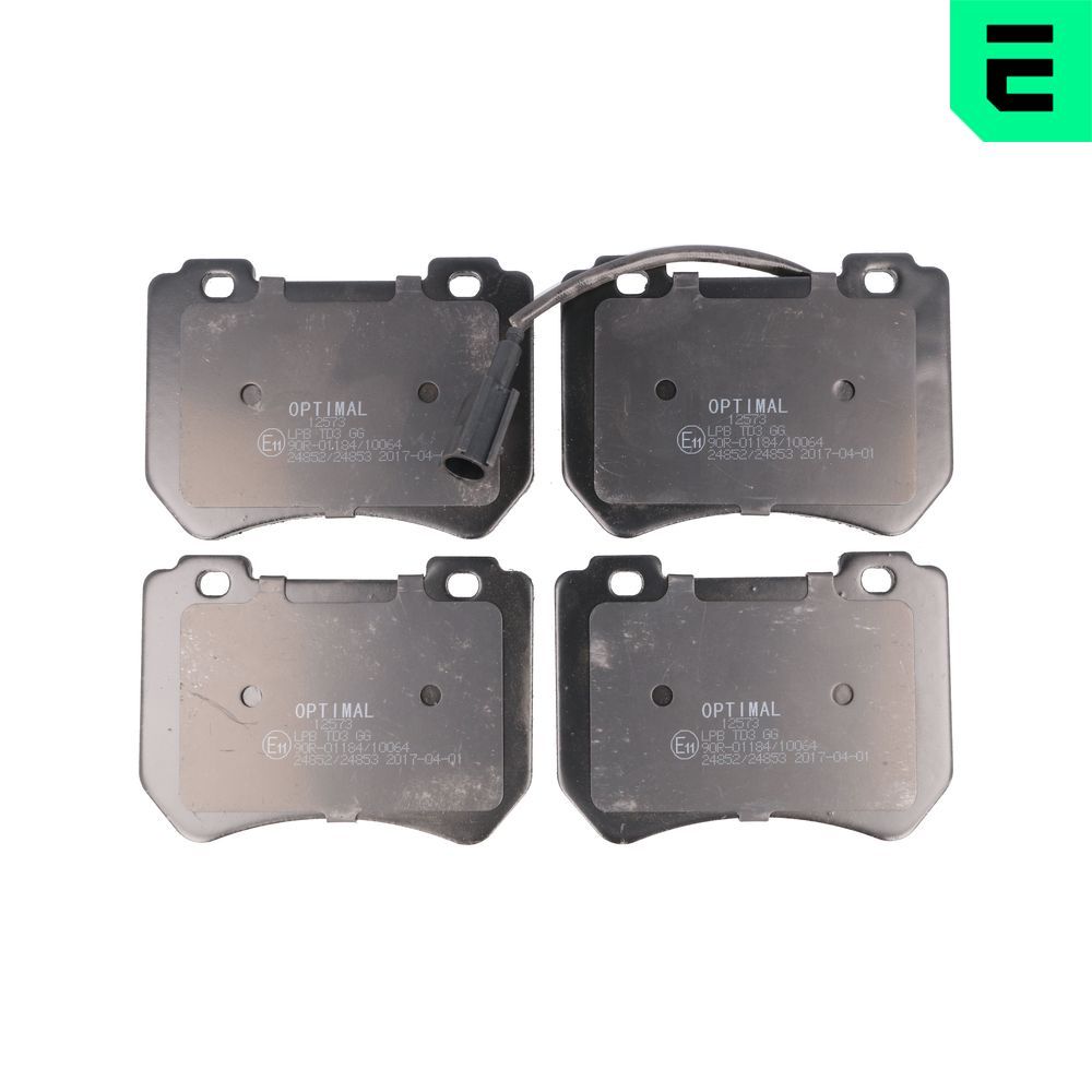 OPTIMAL BP-12573 - Bremsbelagsatz, Scheibenbremse