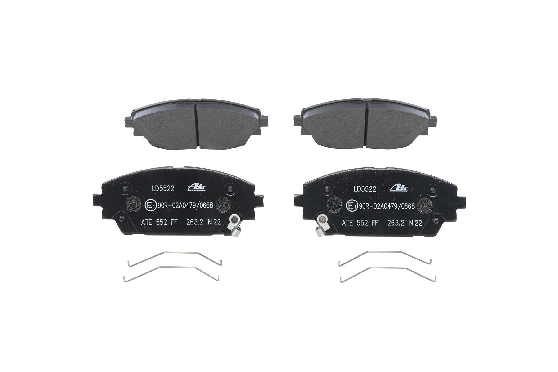 Brake Pad Set, disc brake 13.0470-5522.2