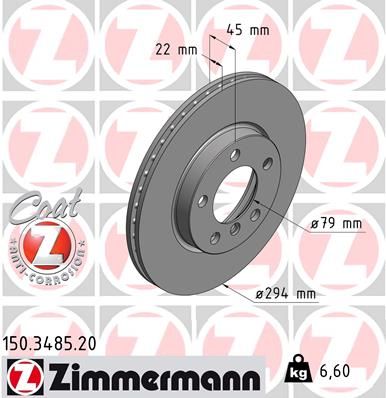 150.3485.20 ZIMMERMANN COAT Z féktárcsa