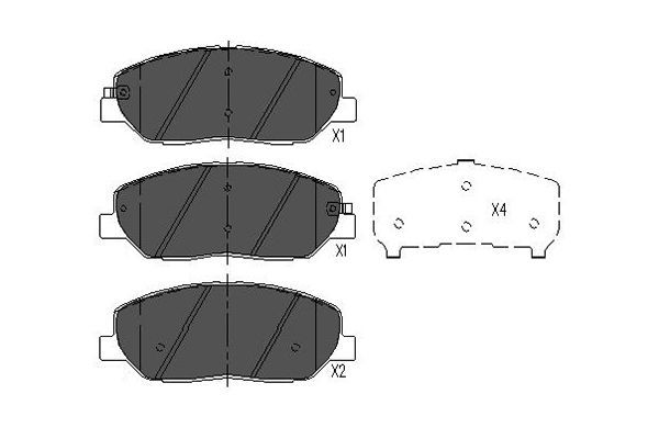 Brake Pad Set, disc brake KBP-3023