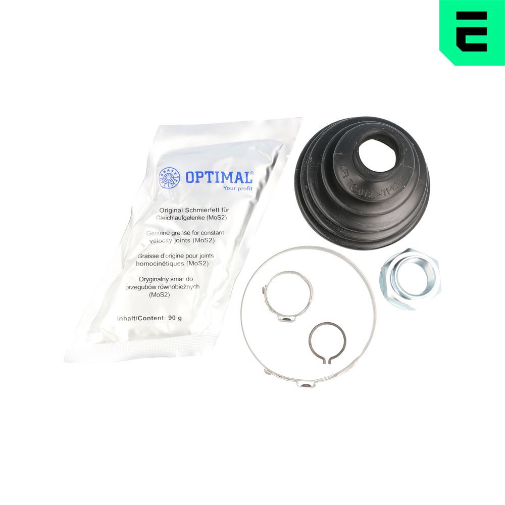 Faltenbalgsatz, Antriebswelle