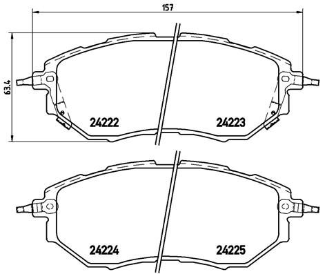 Brake Pad Set, disc brake P 78 017