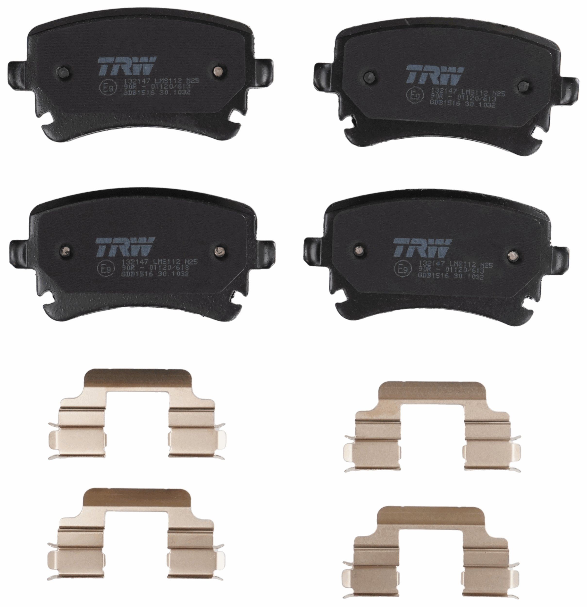 Bremsbelagsatz, Scheibenbremse