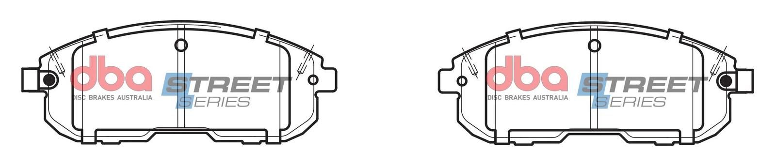 DBA SS STREET SERIES BRAKE PADS [ Nissan Maxima & Stagea 2002-2014 F ] - TecDoc Only